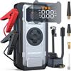 ACMOUNT 6000A Booster Avviamento Auto, 150PSI Avviatore Batteria Auto con Compressore, Starter Batteria Portatile 12V Jump Start con LED & LCD per All Benzina/Diesel 10L