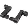 aqxreight Staffa Estensione Pedane Moto Regolabile 360° Alluminio per con Supporto Male Mount Kit Montaggio Incluso