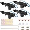 LKRXW 4 Pezzi Attuatore per Serratura Porta Auto Sistema di Chiusura Centralizzata 12V Bloccaggio Centralizzato Attuatori Blocco Porte Motore Alta Potenza Telecomando 2 Fili