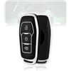 LELNOOS Cover Chiave Auto, Silicone Custodia Chiave Protettiva Copri Chiavi per Ford Mondeo MK5 Fiesta Kuga Focus MK3 S-Max Galaxy Mustang Ka Puma Ecosport Edge Transit Tourneo Connect Custom
