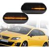 NSLUMO Indicatore di direzione laterale a LED per Seat Ibiza 6J ST Leon Arosa Mii Cordoba Citigo Indicatore di direzione Indicatore laterale Luce lampeggiante 2x Lente fumo
