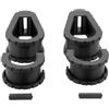 Generico Set 4 Maniglie Interne (Guidatore e Passeggero) per Citroen Ami, Fiat Topolino e Opel Rocks-e (Nero)