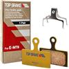 Top Brake pastiglie freni a disco per Shimano XTR M9000/9020/985/987,Deore XT M785/M615/6000/8000 Flat Mount, Alfine S7000, SLX M7000/M675, Road CX75 (Performance - Rosso)
