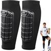 Alaoo Ginocchiere Anticollisione a Nido D'Ape, Manicotti a Compressione per Polpaccio, Protezione Sportiva Unisex, Protezioni per Le Gambe, Adatto per Sport e Allenamento, Nero(M)