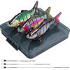 Realure 3 Pezzi Esche Artificiali Spinning Mare, Esche da Pesca per La Spigola con 15 cm, 25 cm, 30 cm, Multi-jointed Swimbaits, Wobbler Esca per Acqua Dolce, Acqua Salata, Trota, Pesce Persico (A)