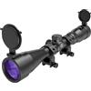 Paike 3-9x40 Cannocchiale da puntamento Lente viola speciale con cannocchiale da caccia Flip Cover con attacco da 20 mm