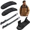 KASESSS 2 Pezzi Imbottitura Spallacci Zaino e 2 Cinghia per Zaino, Rimovibile Ultra Spessa Imbottitura Spalla, 2,5cm Cinghia Toracica Regolabile Antiscivolo per Scuola, Viaggi, Jogging, Escursioni