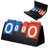 Myluatye Tabellone Segnapunti Sportivo,Sport Scoreboard Multifunzionale a 6 Cifre, Segnapunti Pallavolo,Tabellone Segnapunti Portatile,Tabellone Segnapunti Flip,per Basket,Calcio,Calcio e Tennis