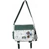 Inshere Aesthetic Crossbody Bag with Cute Pins and Ornament, Casual Shoulder Messenger Bag Japanese Kawaii Bag for Women Men Green