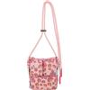 Fritzi aus Preussen Fritzi Donny Cross Leo Brick Borsa a Tracolla Donna Canvas Crossbody Vegana Mix Cotone Stampa Leopardata Borsa Piccola Festival Città 3 Scomparti con Cerniera Pratica 18 x 14 x 7 cm, Rosa Chiaro