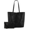 Montana West Borsa tote da donna morbida borsa hobo reversibile borsa a tracolla da lavoro, nero