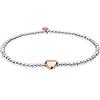 Elli Bracciale da donna a forma di cuore, placcato oro rosa, argento 925-0204550715, 180, Plastica, Senza gemme