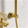 Fortis Brera supporto doccetta, metallo, rotondo, 5318600BG, Universal oro spazzolato [Rubinetteria Bagno > Doccette / Supporti]
