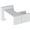Fortis Scala supporto doccetta mobile, metallo, squadrato, 5318501MW, Universal bianco opaco [Rubinetteria Bagno > Doccette / Supporti]