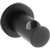 Fortis Brera supporto doccetta, metallo, rotondo, 5318600BB, Universal nero spazzolato [Rubinetteria Bagno > Doccette / Supporti]