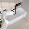 evineo ineo3 vasca da bagno ad angolo con troppopieno a fessura L: 170 La: 75 A: 60 cm, angolo destro della stanza, BE4083WH, ineo3 bianco [Vasche da Bagno > Vasche da Bagno ad Angolo]
