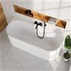 evineo ineo3 vasca da bagno a parete con troppopieno a fessura L: 180 La: 75 A: 60 cm, BE4089WH, ineo3 bianco [Vasche da Bagno > Vasche da Bagno a Parete]