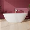neoro n40 vasca da bagno freestanding L: 170 La: 75 A: 60 cm, BN0802WM, n40 bianco opaco [Vasche da Bagno > Vasche da Bagno Freestanding]