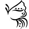 Eulenspiegel - 109083 - Stencil per il disegno degli occhi, ali, sagoma per la pittura del viso, adatto per il trucco professionale acquatico, trucco liquido, tatuaggi glitterati