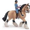 PAPO - Statuetta Tinker e la Sua Giovane Cavallerizza Realistica - 3 Anni + - Collezione Mondo Equestre - Gioco Creativo Equitazione - Idea Regalo Giocattolo Bambina Bambino