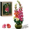 CUBIMANA Floral Botanicals Alcea Rosea - Set di mattoncini da costruzione