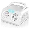 Pigipigi Kids Macchina Bolle di Sapone, Spara Bolle di Sapone Automatico, 22000+ Bolle al Minuto, 2 Velocità, Giochi da Esterno per Bambini, Compleanno Gadget Matrimonio (Bianco)
