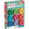 Clementoni Soft Clemmy - Magic Rainbow Blocks Set, 9 Mattoncini Morbidi per Bambini 6+ Mesi, Gioco Prima Infanzia Made in Italy, Lavabili e Atossici, Sviluppo Sensoriale e Manualità, 17604
