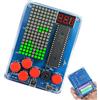 Silkwish Kit per console da gioco fai da te, kit di costruzione elettronica, kit per console di gioco con alloggiamento in acrilico, kit di esercizi di saldatura, console di gioco retrò per adulti, studenti