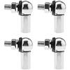 OTOTEC Kit giunto sferico da 4 pezzi, con clip a molla antipolvere CS DIN 71802, ricambi per collegamento a ingranaggi - M6 (SX)