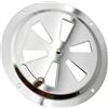 Cosswe Griglia di ventilazione rotonda, apertura di ventilazione regolabile, presa d'aria in acciaio inox, ingresso e scarico d'aria, griglia di ventilazione dell'aria di scarico rotonda, Ø125 mm