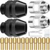 EATBALE 4486 Mandrino multiplo Accessori del set, Mandrino M7, Pinze in ottone Punta per trapano elettrico 0,8-3,2 mm, 4485 dado in metallo Senza chiave Utensile rotante per Dremel 7700 3000 4000 8200