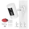 Tyeyober Supporto per telecamera autoadesivo con filettatura da 1/4-20 pollici,supporto da parete per Ring Stick Up Cam,Ring Stick Up Cam Battery,Arlo Pro 4,Arlo Essential Spotlight,Supporto regolabile a 360°