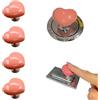 Wobestod 4 pezzi Toilette bottoni Scarico WC Pulsante pulsanti di risciacquo del serbatoio dell'acqua del WC a forma di cuore WC Aiuto per Donne Unghie Lunghe Hotel Salone per Unghie (Rosa)