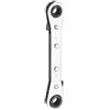QUARKZMAN Chiave a cricchetto reversibile a doppia testa 7mm x 8mm in acciaio CR-V 180 gradi Metrica Doppia Testa 12 Punti 24 Denti Chiave a Cricchetto Regolabile per Presa, Argento Grigio