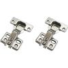LIKERAINY 95 Grado Battuta Esterna Mini Cerniera del Telaio 35mm per Porta Cerniere Corte per Mobile da Cucina Gabinetto Armadio Porte 2 Pezzi