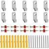 INCREWAY Ganci a forma di J, 10pcs Mini ganci da parete in acciaio inox Hanger J ganci resistenti ganci da parete per cornici specchio appeso, argento