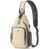 SKYSPER Zaino Monospalla con Protezione FRID, Marsupio Antifurto Zaino a Tracolla per Uomo Donna Viaggio Passeggiata