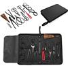 RoseFlower Set di Attrezzi per Bonsai, Professionale 15 Pezzi Pinze per Taglio a Forbici in Acciaio Inossidabile Set di Utensili per Giardinaggio con Foglia di germoglio, set di cesoia in acciaio al carbonio