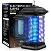 EUQQZU Lampada Antizanzare Elettrica 18W, 4000V UV Zanzariera Elettrica Impermeabile IPX4, Repellente per Zanzare Range 100m² Riducendo Efficacemente gli Insetti Volanti per i Giardini del Patio