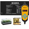 WADEO Tappetino Riscaldante per Piante, [52 x 25cm] [50W], con Termostato da 5 a 45°C, Impermeabile e Durevole, Tappetino Riscaldante per Germinazione di Piantine, Funghi, Rettili