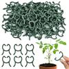 IHLOOTD 200PCS Clip per Piante Verde,Clip di Supporto per Piante,Clips per Piante da Giardino,Riutilizzabili,Clips per Piante Rampicanti,Clipss per Piante per Pomodori per Fissaggio Piante Rampicante (B)
