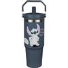 Undercover - Stitch bicchiere termico con manico - capacità di 900 ml - bicchiere in acciaio inox con manico - borraccia ermetica