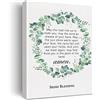 JerLoe Stampa artistica su tela cristiana con scritta May the Road Rise Up to Meet You, stampa su tela con scritta positiva, decorazione per la casa, camera da letto, decorazione da parete, regalo di