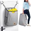 Ligereza Cesto portabiancheria da appendere, grande capacità, grigio, sopra la porta, portatile, stile moderno
