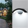 Comely 24 W Applique da Parete LED Esterno Interno, 2700 LM Lampade da Parete Moderno in Alluminio, IP65 impermeabile Luci da Parete per Ingresso Terrazza Giardini, Nero, Bianco Freddo 6500 K