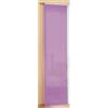 Gardinenbox Economica - Tenda a Pannello, Trasparente, Tinta Unita, con Accessori, 85589, Flieder, 245 x 60 cm