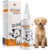 GAOMESIA Detergente Auricolare 60ml per Cani e Gatti, Lozione Delicata con Estratti Vegetali, Pulizia Quotidiana delle Orecchie, Rimuove Cerume e Impurità, Ottimo per Tutti i Cani