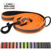 X XBEN Guinzaglio per Cani, 20MM-2,2M Guinzaglio Riflettente Resistente con Manico Imbottito, Guinzaglio Addestramento per per Cuccioli, Piccoli, Medi e Grandi, Con Fili di Gomma Morbida, Arancione
