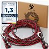 Golden Pets - Guinzaglio per cani in paracord, 2 m, regolabile in 4 posizioni, riflettente, estremamente leggero e robusto, per cani di piccola e grande, con e-book 0