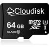 Scheda Micro SD AIWA MSDV30 128GB Classe U3 A2 Con Adattatore - Veloce E Resistente Ad Acqua E Polvere
